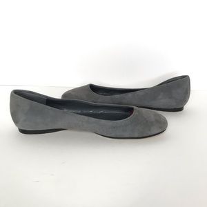 Brooks Brothers Gray Suede Ballet Flats Size 7.5